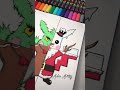 One Drawing of Pikachu, BUT 4 Different Styles with Posca Markers! Christmas Edition FINALE #shorts
