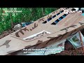 Building a Boat with Plastic Barrels and Wood in the Jungle | by @praboefishing