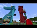 Hunted by RAINBOW FRIENDS in Minecraft!
