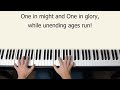 Christ is Made the Sure Foundation - piano instrumental hymn with lyrics