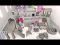 build most modern miniature clay house withnational]food]tea set]garden slide#amazing#shkoocing