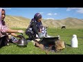 Everyday survive in the wilderness| Shepherd Family Cooking Lavash Bread & Organic Food