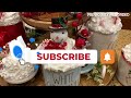 CHRISTMAS TIERED TRAY DECOR | 2022 CHRISTMAS TIERED TRAY | HOW TO MAKE CHRISTMAS FAUX MUG TOPPERS