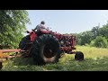 Finishing mowing at my cousins!! #farmall #tractor #mowing #1066