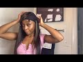 HOW TO: Quick Weave Tutorial, Deep Side Part with Leave Out for Beginners