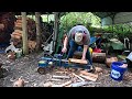 Quick and Easy Kindling with Hydraulic Splitter + Bonus Footage