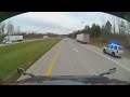 Quick lane change VS Ohio trooper!  #truckdriver #viral