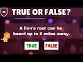 TRUE OR FALSE challenge|true or false questions|animals facts by #riddlemart #trueorfalse