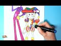 How to color Pomni & Jax, Kinger & Queener, Ragatha, Pomni & burger [The AmazingDigital Circus]+Down