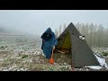 -35° Solo Camping 4 Days | Snowstorm Wild Camping in the Lake District | The Last Taste of Winter