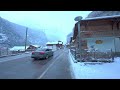 Lauterbrunnen, Switzerland 🇨🇭❄️ Winter, Walking Tour in the Snow, HDR