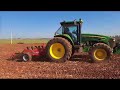 John Deere 7230J e subsolador Kuhn stinger 5 demonstração do implemento