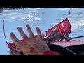 Snow Plowing Driveway with Kubota 1100C Diesel and Boss XT V Plow