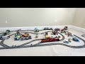 Two-Loop Lego Train Layout with 3 Switches
