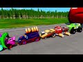 ZOMBIE Pit Transform In Beast Lightning McQueen & Big & Small Pixar Cars! Beam.NG Drive!