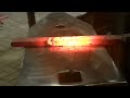 Making an iron bar from bloomery furnace sponge iron (2022)