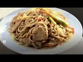 CLASSIC CHICKEN CHOW MEIN NOODLES WITH BEST HOMEMADE CHOW MEIN SAUCE.