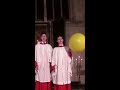 Choir man pulls out balloon from behind and creates angelic voice #shorts #church