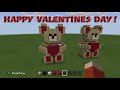 How to build a Valentine's Bear in Minecraft!! (Valentines Day Special)