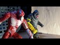 Kong with B.E.A.S.T glove vs. Skar king. An epic battle, stop motion.