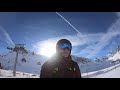 Ski Sunday's Graham Bell skis his favourite black piste in Tignes, France, the Johan Clarey