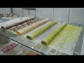 The process of making traditional Korean paper. Korean traditional paper.
