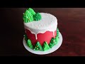 Christmas Tree Drip Cake Tutorial | 12 Days of Christmas Cakes