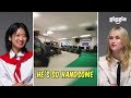 North Korean Girl Reacts to American Public High School Vlog For The First Time..!