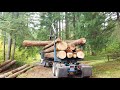 Self Loading Log Truck and Our First Job Ever!!!