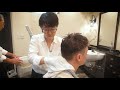 💈5th Generation Traditional Japanese Barber in Tokyo | Relaxing Hair Wash, Head Massage & Wet Shave