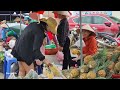 Harvesting beef and vegetables, cucumber, go to market, daily life