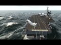 Landing on a carrier but with an 100 knot crosswind