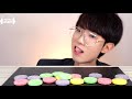 (SUB) ASMR GIANT CHEWY SWEET TARTS JELLY CANDY Mukbang EATING SOUNDS