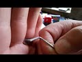 (104) How to make lock picks using BBQ skewers step by step(part 1)The tensioner