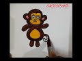 Haw to Draw baby monkey drawing 🐒 / Kids Drawing/Easy Drawing/ drawing idea