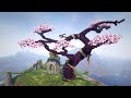 How I Built a GIANT Cherry Tree in Minecraft (1.20 Survival) | Episode 02