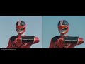 Power Rangers Time Force Quantum Ranger First Appearance Split Screen (PR and Sentai version)