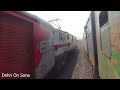 Dangerous High Speed Parallel Race and Overtake between Sealdah Duronto and Ajmer Superfast
