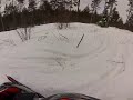 short track and deep snow dont mix rip little pine trees