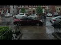 Super Thunderstorm Cell AND TORNADO! Directly Overhead in Bensonhurst NYC - July 25th, 2023