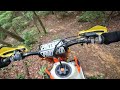 KLX 300 and KTM 350 limited edition on single track | Also tips & tricks!