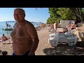 Makarska Beach, Croatia Walking Tour 4K