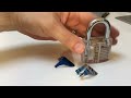 (013) How to Shim Open Padlocks - soda can shims