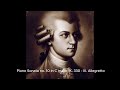 Piano Sonata no. 10 in C major, K. 330 - III. Allegretto #mozart #classicalmusic #pianosonata #music