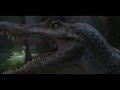 Extended Jurassic Park 3 Tyrannosaurus vs Spinosaurus Fight