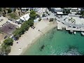 Egiali Beach in Amorgos, from ABOVE (4K)