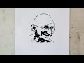 Drawing of Mahatma Gandhi in 7 Easiest and Best ways | Drawing of Gandhi jayanti | Artistica