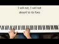 How Firm a Foundation - piano instrumental hymn with lyrics