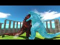 Godzilla Growth - Ice Godzilla vs Fire Godzilla Battle Simulator