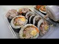 Koreans' favorite food Best 3 kimbap making asmr / korean street food